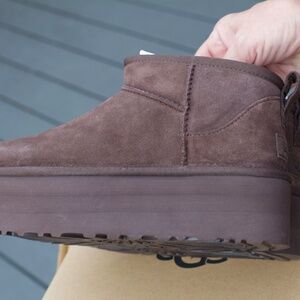 UGG CLASSIC ULTRA MINI PLATFORM/Size 7/Burnt Cedar/1135092 - BCDR